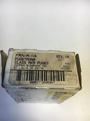 NEW Bussmann Fusetron FRN-R-1/4