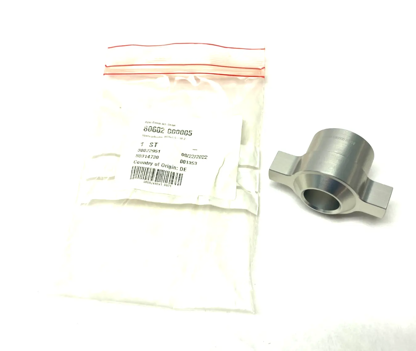 New | in-Stock ATLAS COPCO CROWFOOT NUT ADAPTER PIECE M30X1,5-18.2 Nuts & Screws | Maverick Industrial Sales #1107873