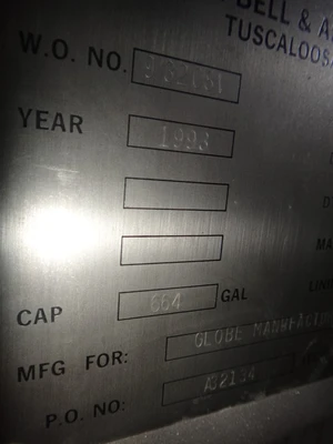 664 Gallon 304 Stainless Verticial Tanks