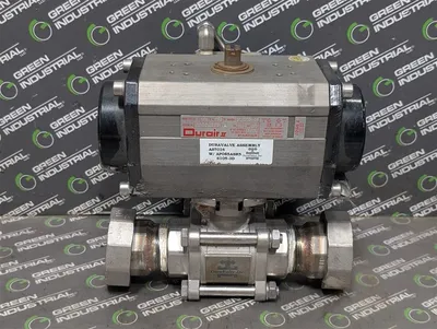 Duravalve AS7016-S105-3D Air Actuated Ball Valve Assembly 1-1/2" Used