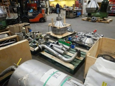 (3) Westfalia HSA 200-36-777 clarifier centrifuges, 316SS.