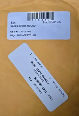 5-1/2" Viewing Glass DN140 Sight Round OEM #: 11.41-003006 Biolafette USA