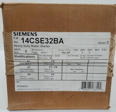 NEW Siemens 14CSE32BA