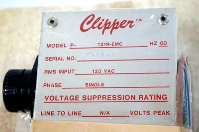 NEW CLIPPER P-121R-EMC SURGE SUPPRESSOR P121REMC