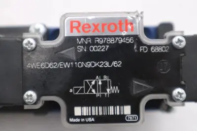 Rexroth R978879456 | 4WE6D62/EW110N9DK23L/62 Directional Spool Valve - GF358