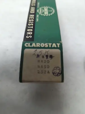 New | in-Stock CLAROSTAT TA20NASD252A Miscellaneous Equipment (Electrical & Power) | Surplus Asset Holdings #1201283
