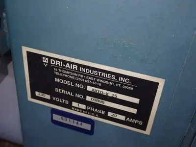 Used DRIAIR INDUSTRIES INC ARIDX 25 Misc Plastics Equipment Ohio US | HGR 24 #867206