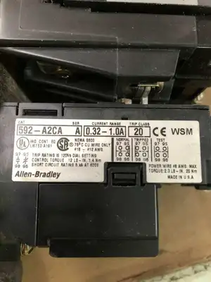 Allen-Bradley 509-DOD-A2C NEMA Size 0 Non-Reversing Starter 18A 600V 1/2/3HP