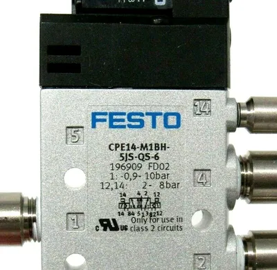 NEW FESTO CPE14-M1BH-5JS-QS-6 SOLENOID VALVE 196909 CPE14M1BH5JSQS6