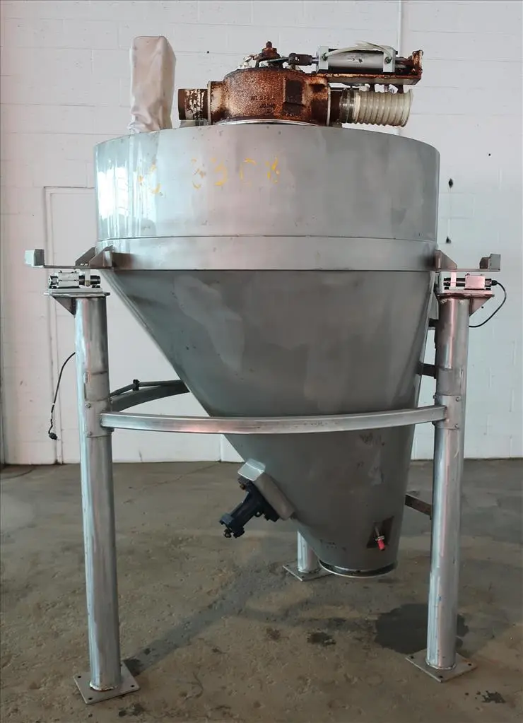 SPC8308  Bin Hopper Silo 45 cu.ft., bulk storage bin, Stainless Steel