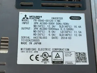 Used 2014 MITSUBISHI ELECTRIC FRA840001261N6 Variable Speed Drives Ohio US | HGR 24 #1291891