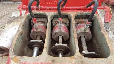 USED 2007 GARDNER DENVER THE 5.5" X 5" TRIPLEX MUD PUMP