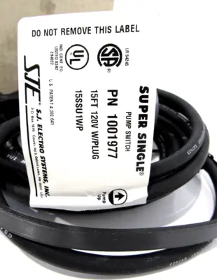 NEW S.J. ELECTROSYSTEMS 1001977 PUMP SWITCH