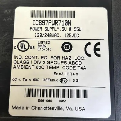 USED GE FANUC IC697PWR710W