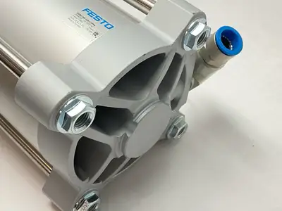 New | in-Stock Festo Pneumatic ISO Cylinder 160mm Bore 125mm Stroke 2036032 Pneumatic Cylinders Michigan US | Maverick Industrial Sales #1502227