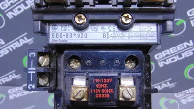 Allen Bradley 500-B0*920 NEMA Size 1 Motor Starter Series B 115-120V Coil Used