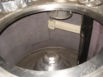 Krauss-Maffei VZO 125/3.2C perforate basket centrifuge, 316SS.
