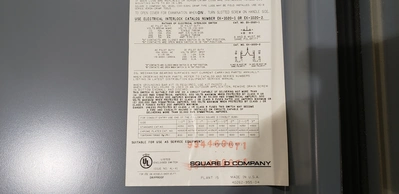 USED SQUARE D HU364AWK