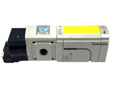 USED FESTO MS6-SV-1/2-C-10V24-S-WP VALVE W/ 701609 0–16 BAR GAUGE