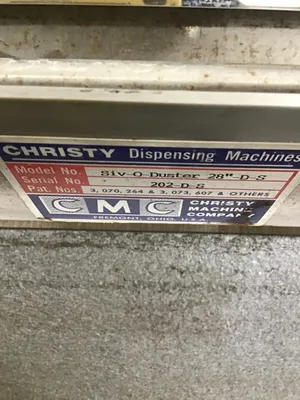 USED CHRISTY MACHINE COMPANY SIV-O-DUSTER 28″ D-S