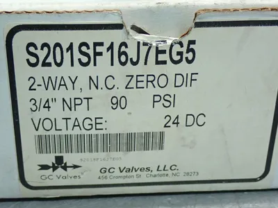 New | in-Stock GC VALVES S201SF16J7EG5 Pumps Ohio US | HGR 24 #1089712
