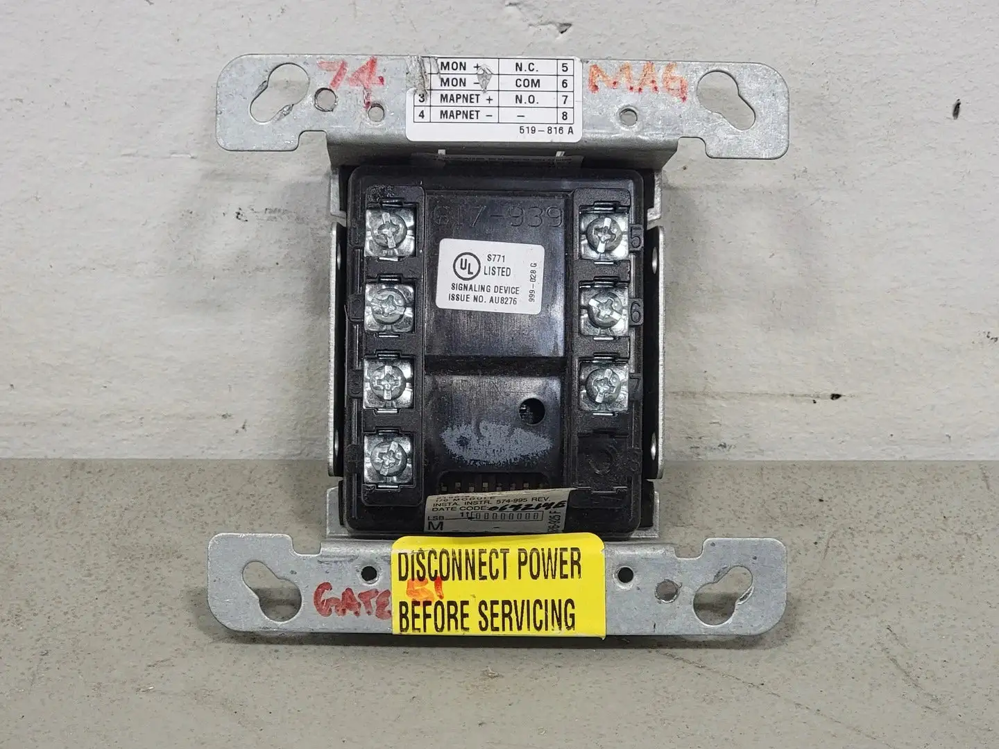 USED SIMPLEX TIME RECORDER CO. 2190-9173