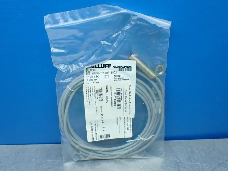 New | in-Stock BALLUFF BES M12MIPSC40BBV03 Relays & Switches | HGR 24 #739472
