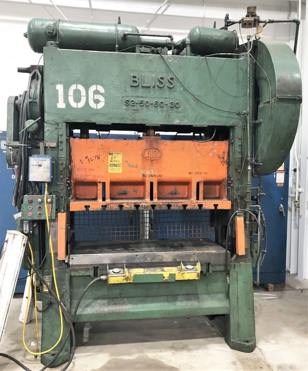 Used BLISS BLISS S2-50-60-30 PRESS Straight Side Presses | Alma Machinery #898691