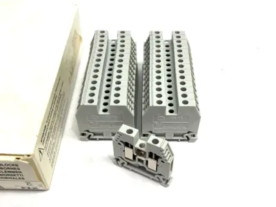 USED ALLEN BRADLEY SER. C SPACE-SAVER IEC TERMINAL BLOCK GRAY