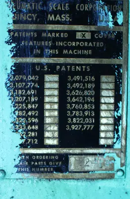 USED PNEUMATIC SCALE PNEUMACAP
