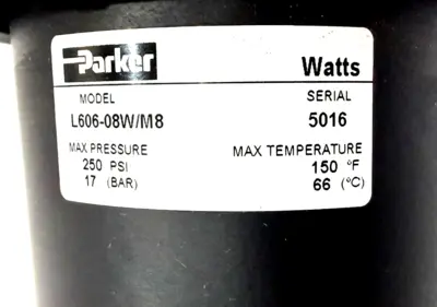 NEW PARKER L606-08W/M8 LUBRICATOR 1" L60608WM8