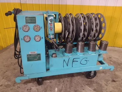 40 TON MODERN HYDRAULICS 4 CYLINDER PORTABLE HYDRAULIC DIE SETTING & SEPARATING SYSTEM: STOCK #23773