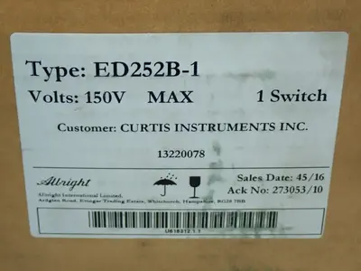 Used CURTIS ALBRIGHT ED252B1 Disconnects Ohio US | HGR 24 #872886