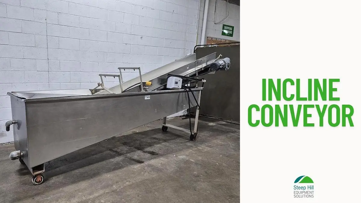 Incline Conveyor with 30 Gallon Tank