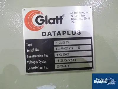 USED Glatt Glatt GPCG 5 Fluid Bed Dryer Granulator, S/S