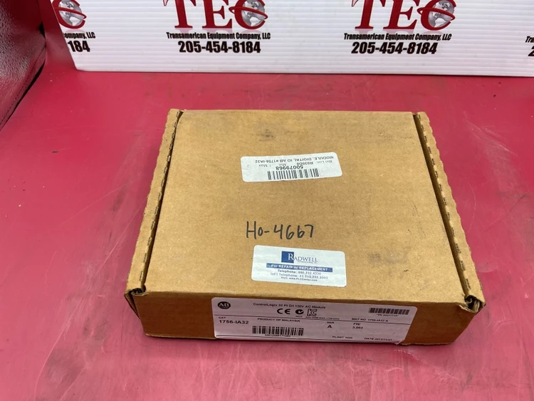 New | in-Stock ALLEN BRADLEY NO: 1756-IA32 PLC Input & Output Alabama US | Transamerican Equipment Company #705719