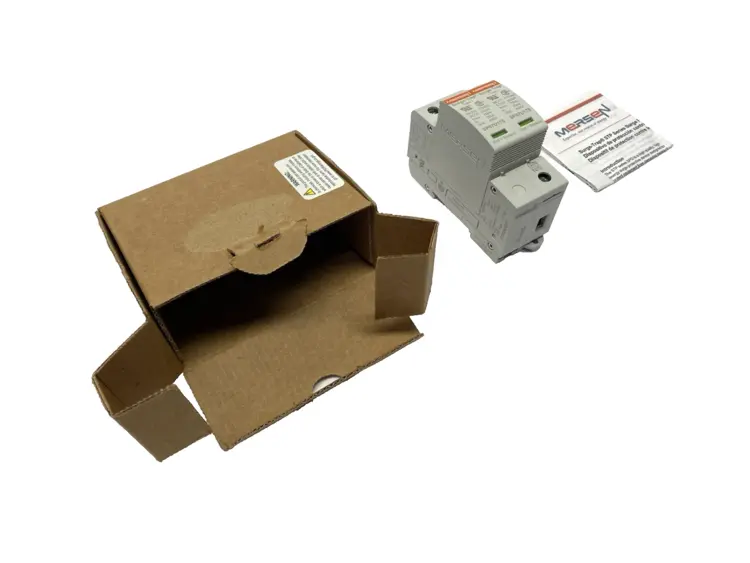 Used MERSEN SURGE TRAP PLUGGABLE PROTECTIVE DEVICE 240/120V Surge Protectors | Maverick Industrial Sales #1104663