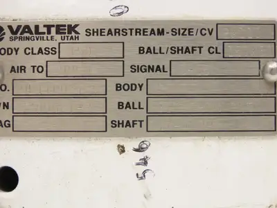 Valtek Shearstream Ball Valve 2" Flanged Pneumatic Actuator Positioner *READ*