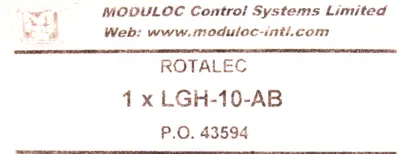 NEW MODULOC LGH-10-AB ROTALEC SENSOR F2H LGH10AB