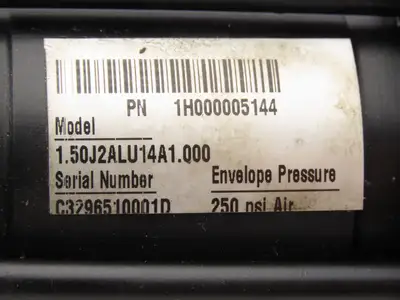 Parker 1.50J2ALU14A1.000 Pneumatic Air Cylinder 1.5" Bore 1" Stroke 250PSI