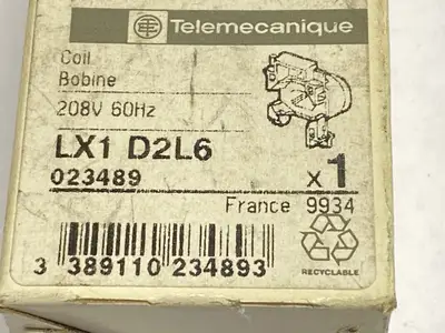 LX1D2L6 | Telemecanique  Coil 208V 60Hz - New Other