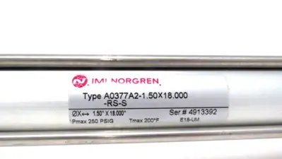 NEW NORGREN A0377A2-1.50X18.000-RS-S CYLINDER A0377A2150X18000RSS