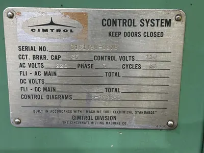 #2 CINCINNATI UNIVERSAL TOOL & CUTTER GRINDER: YOBRO #24541