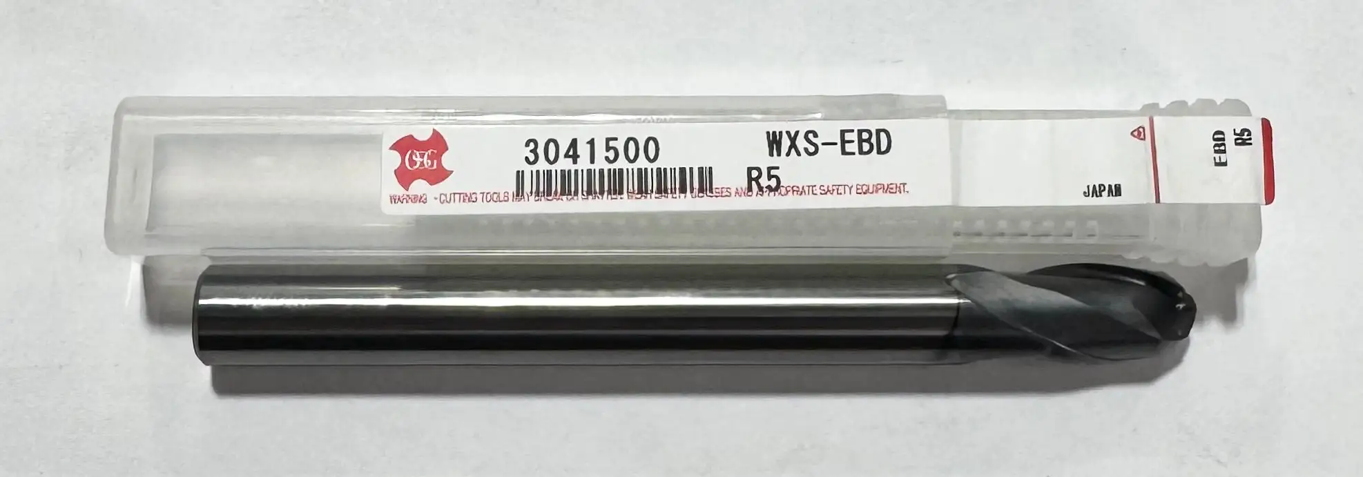 OSG 10mm Carbide Ball End Mill 2 Flute AlTiCrSiN Coated