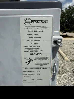 Used 2019 ADVANTAGE BCD-10A-N4 Chillers Oregon US | Ager Tank & Equipment Co. #1344142