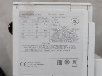 New | in-Stock ALLEN-BRADLEY 140MG-G8P-C30-KA Switchgears British Columbia CA | Lenmark #240849