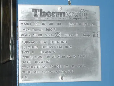 USED THERMCRAFT 12-15-30-BX