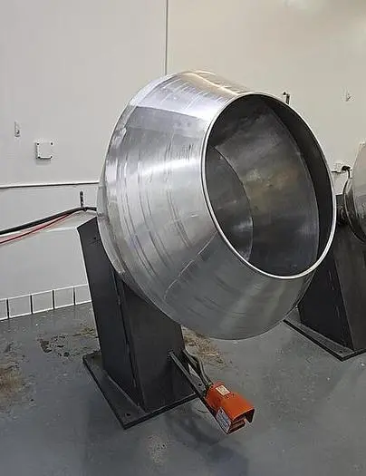 Coating Pan, 40" Diameter, Stainless Steel Seasoning Drum #C745462