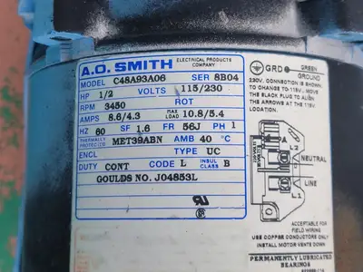 USED GRUNDFOS A96083184P10430US295