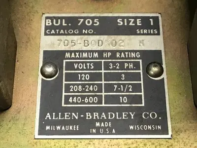 USED ALLEN BRADLEY 705-BOD103